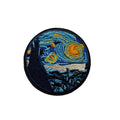 Parche Termoadhesivo – Circulo Noche Estrellada 7.5 cm diametro