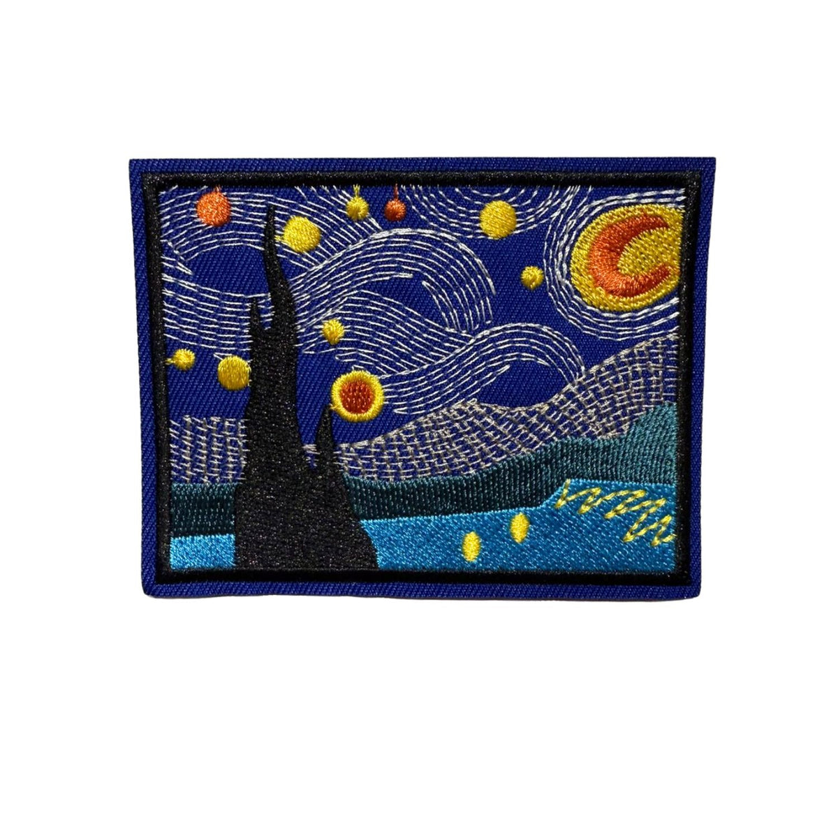 Parche Termoadhesivo – Cuadro Noche Estrellada 9.5 x 7.5 cm